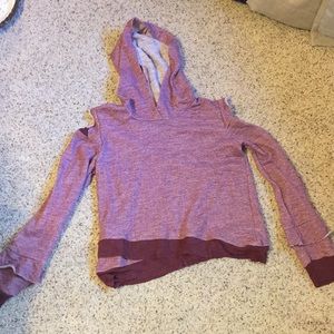 Maroon long-sleeve shirt